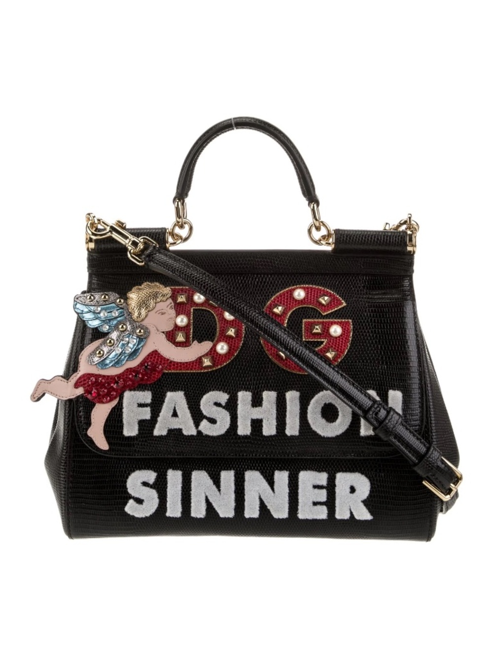 Dolce Gabbana Sicily Fashion Sinner Handbag Bag